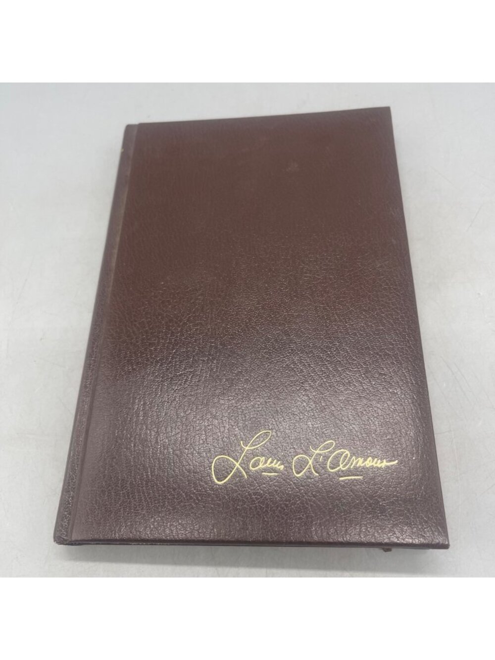 Kid Rodelo By Louis LAmour Brown Leather Hardcover 1986 Bantam Edition READ